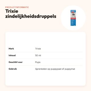 Trixie zindelijkheidsdruppels 50 ml – voor puppytraining – productinformatie
