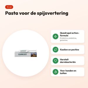 TRM Canigest pasta 15 ml – spijsvertering hond en kat – voordelen