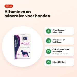 TRM Multivit Complex 500 ml – vitaminen en mineralen voor honden – voordelen