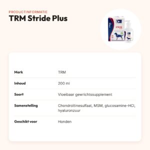 TRM Stride Plus 200 ml – kraakbeen en gewrichten bij honden – productinformatie