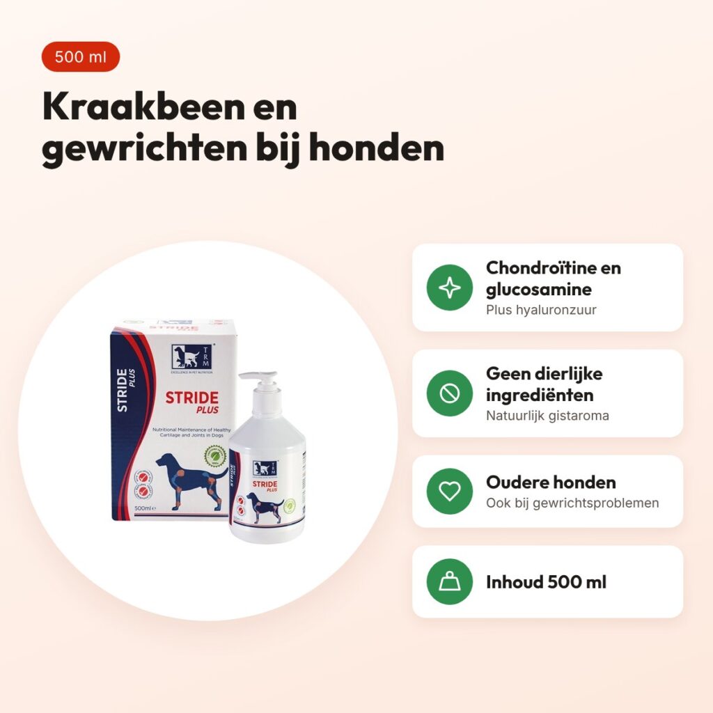 TRM Stride Plus 500 ml – kraakbeen en gewrichten bij honden – voordelen