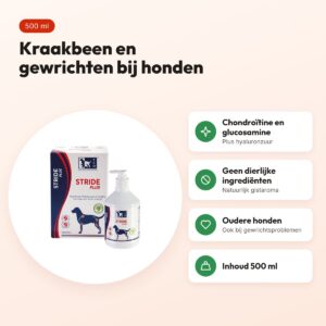 TRM Stride Plus 500 ml – kraakbeen en gewrichten bij honden – voordelen