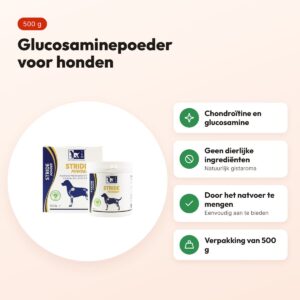 TRM Stride Powder 500 g – glucosaminepoeder voor honden – voordelen