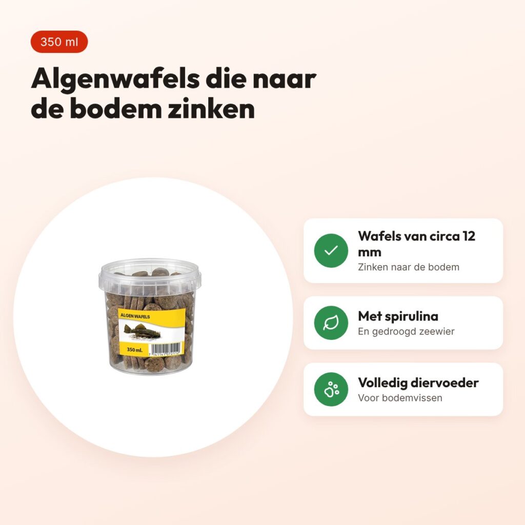 Utopia algenwafels visvoer 350 ml – zinkend, voor bodemvissen – voordelen