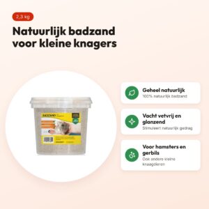 Utopia badzand 2,3 kg – natuurlijk badzand voor hamsters en gerbils – voordelen