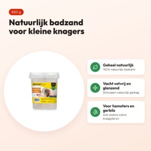 Utopia badzand 650 g – natuurlijk badzand voor hamsters en gerbils – voordelen