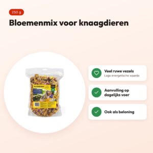 Utopia bloemenmix 250 g – aanvullend voer voor knaagdieren – voordelen
