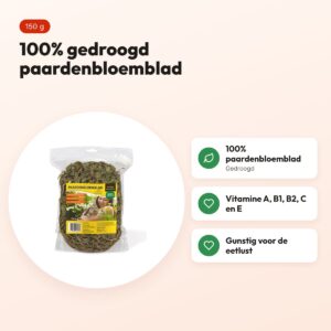 Utopia gedroogd paardenbloemblad 150 g – voordelen