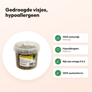 Utopia gedroogde visjes 60 g – hypoallergene snack – voordelen