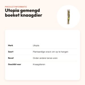 Utopia gemengd boeket voor knaagdieren – plantaardige snack om op te hangen – productinformatie