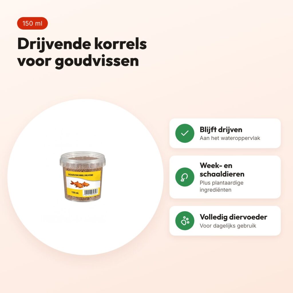Utopia goudviskorrels drijvend 150 ml – voordelen