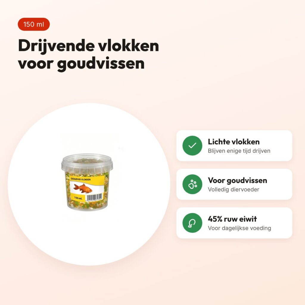 Utopia goudvisvlokken 150 ml – drijvend visvoer – voordelen