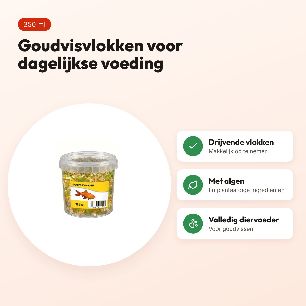 Utopia goudvisvlokken 350 ml – drijvend visvoer – voordelen