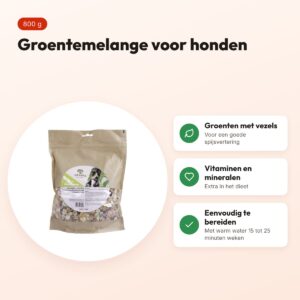 Utopia groentemelange 800 g – aanvullend diervoeder voor honden – voordelen