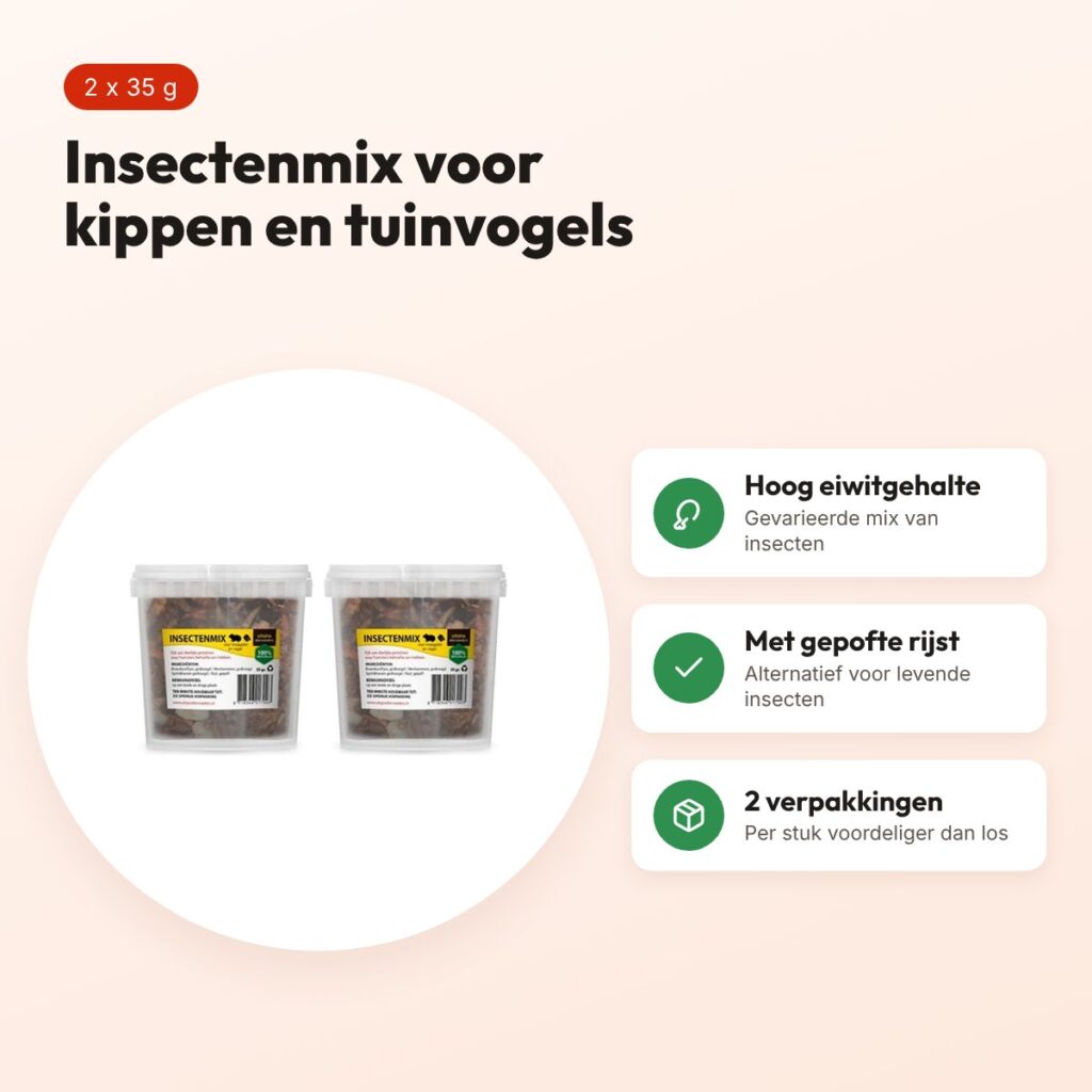 Utopia insectenmix kippen en tuinvogels 35 g – multipack 2 stuks – voordelen