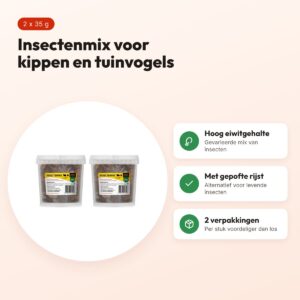 Utopia insectenmix kippen en tuinvogels 35 g – multipack 2 stuks – voordelen