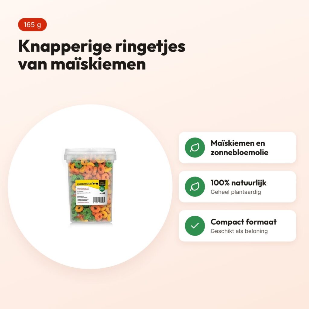 Utopia knabbelringetjes 165 g – knapperige snack voor knaagdieren – voordelen