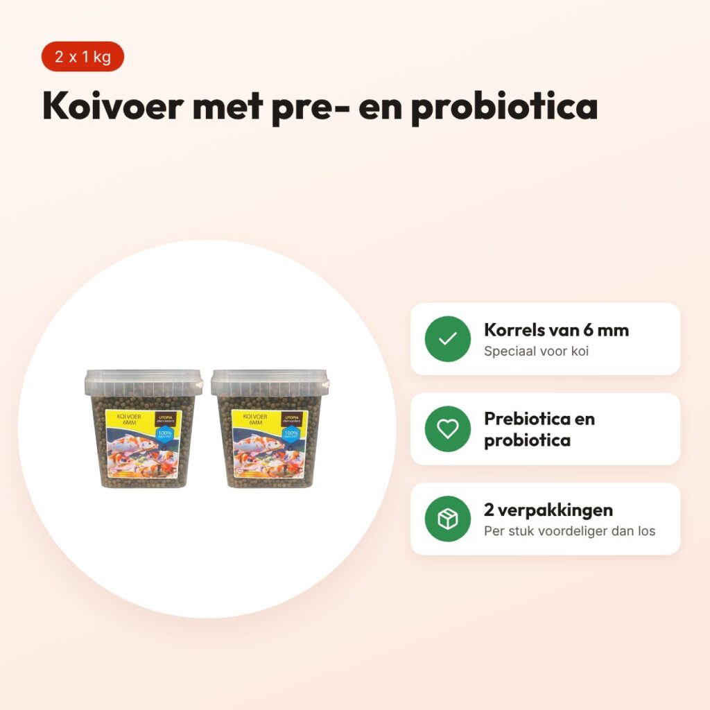 Utopia koivoer 6 mm met probiotica 1 kg – multipack 2 stuks – voordelen