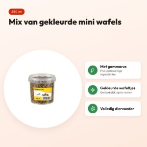 Utopia mini wafels mix visvoer 350 ml – voordelen