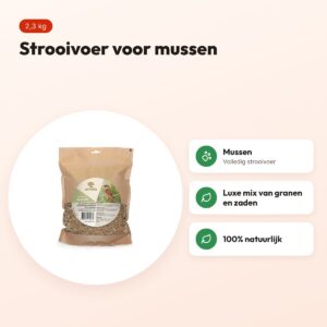 Utopia Mussenmix strooivoer 2,3 kg – luxe tuinvogelvoer voor mussen – voordelen