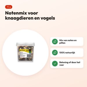 Utopia notenmix 75 g – snack voor knaagdieren en vogels – voordelen