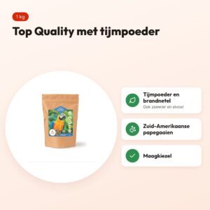 Utopia papegaaienvoer Zuid-Amerikaans Top Quality 1 kg – met tijmpoeder – voordelen