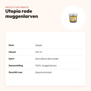 Utopia rode muggenlarven visvoer 150 ml – productinformatie