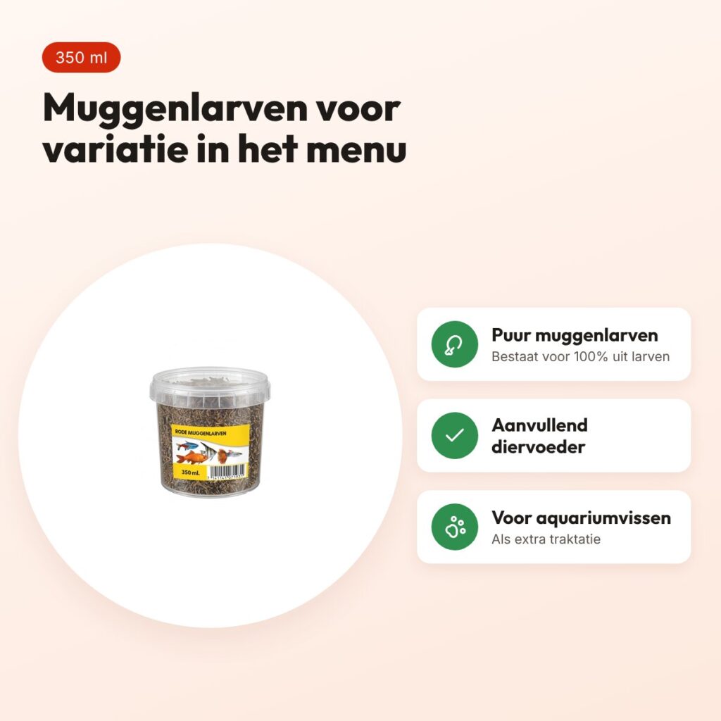 Utopia rode muggenlarven visvoer 350 ml – voordelen