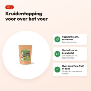 Utopia salade- en maaltijdtopping kruiden 125 g – voor vogels – voordelen