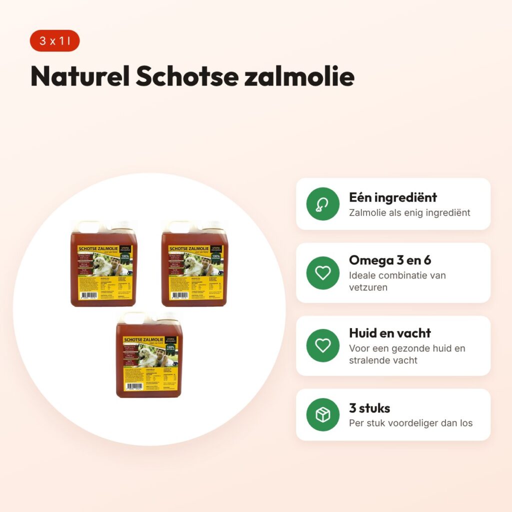 Utopia Schotse zalmolie naturel 1 l – omega 3 en 6, multipack 3 stuks – voordelen