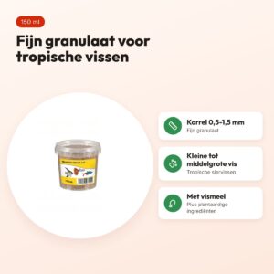Utopia tropisch granulaat visvoer 150 ml – 0,5-1,5 mm – voordelen