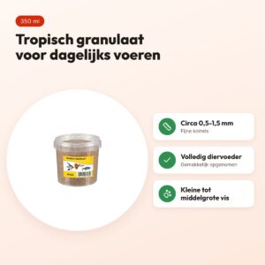 Utopia tropisch granulaat visvoer 350 ml – 0,5-1,5 mm – voordelen