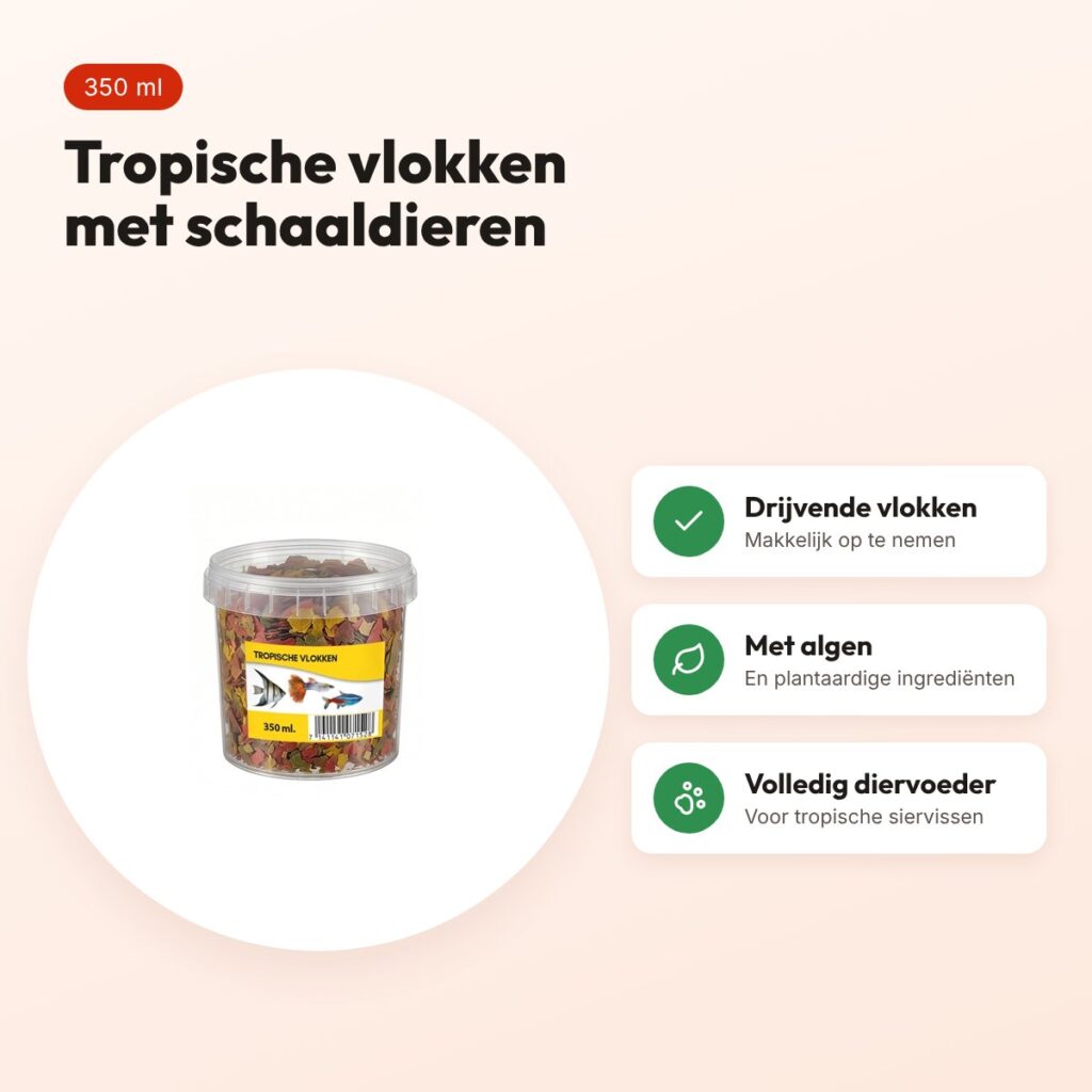 Utopia tropische vlokken visvoer 350 ml – voordelen