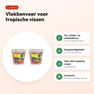 Utopia tropische vlokken visvoer 420 g – multipack 2 stuks – voordelen