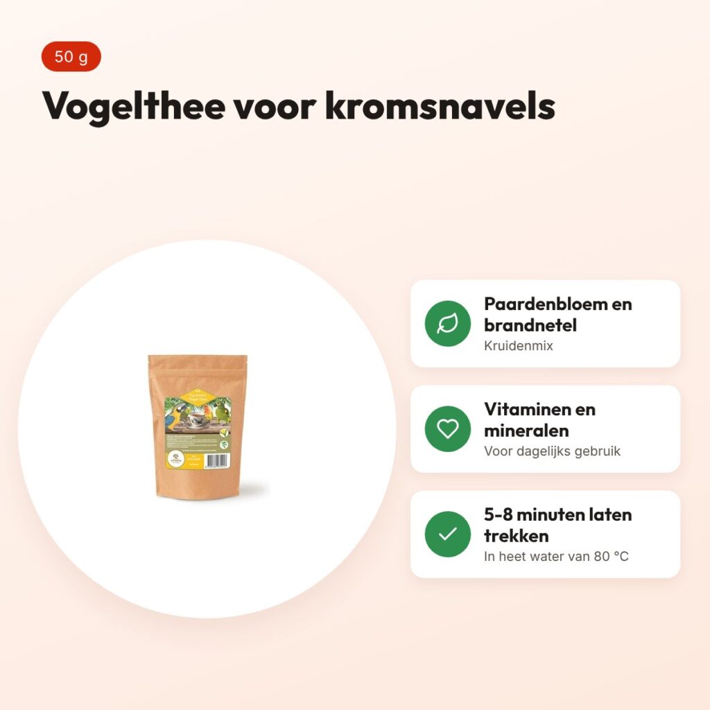 Utopia vogelthee Fit melange 50 g – kruidenmix voor kromsnavels – voordelen