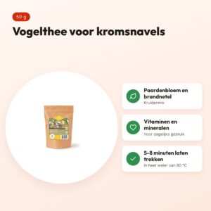 Utopia vogelthee Fit melange 50 g – kruidenmix voor kromsnavels – voordelen