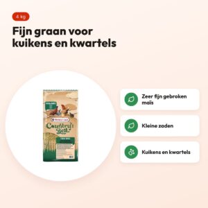 Versele-Laga Gra-Mix kuiken- en kwartelgraan 4 kg – fijn – voordelen