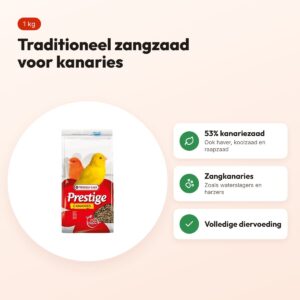 Versele-Laga Prestige kanaries zangzaad 1 kg – traditionele mengeling – voordelen