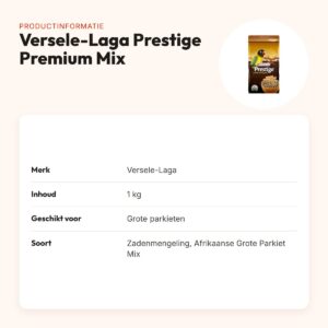 Versele-Laga Prestige Premium Loro Parque Afrikaanse Grote Parkiet Mix 1 kg – productinformatie