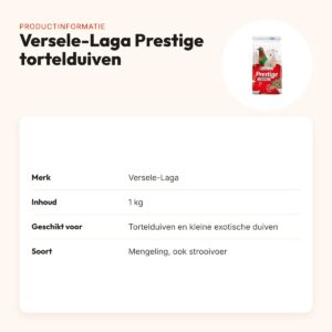Versele-Laga Prestige tortelduivenvoer 1 kg – mengeling – productinformatie