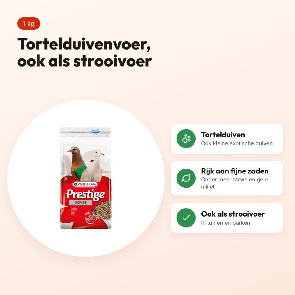 Versele-Laga Prestige tortelduivenvoer 1 kg – mengeling – voordelen