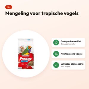 Versele-Laga Prestige tropische vogels vogelvoer 1 kg – mengeling – voordelen