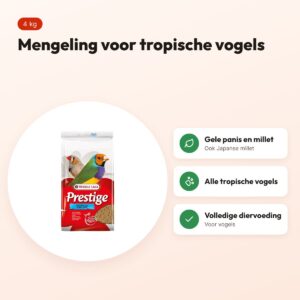 Versele-Laga Prestige tropische vogels vogelvoer 4 kg – mengeling – voordelen