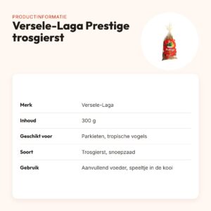 Versele-Laga Prestige trosgierst 300 g – snoepzaad voor vogels – productinformatie