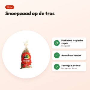 Versele-Laga Prestige trosgierst 300 g – snoepzaad voor vogels – voordelen