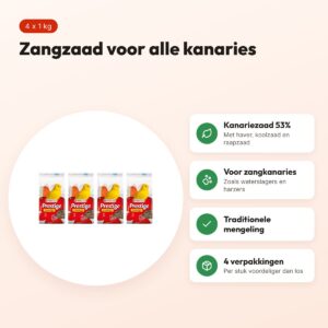 Versele-Laga Prestige zangzaad kanaries 1 kg – multipack 4 stuks – voordelen