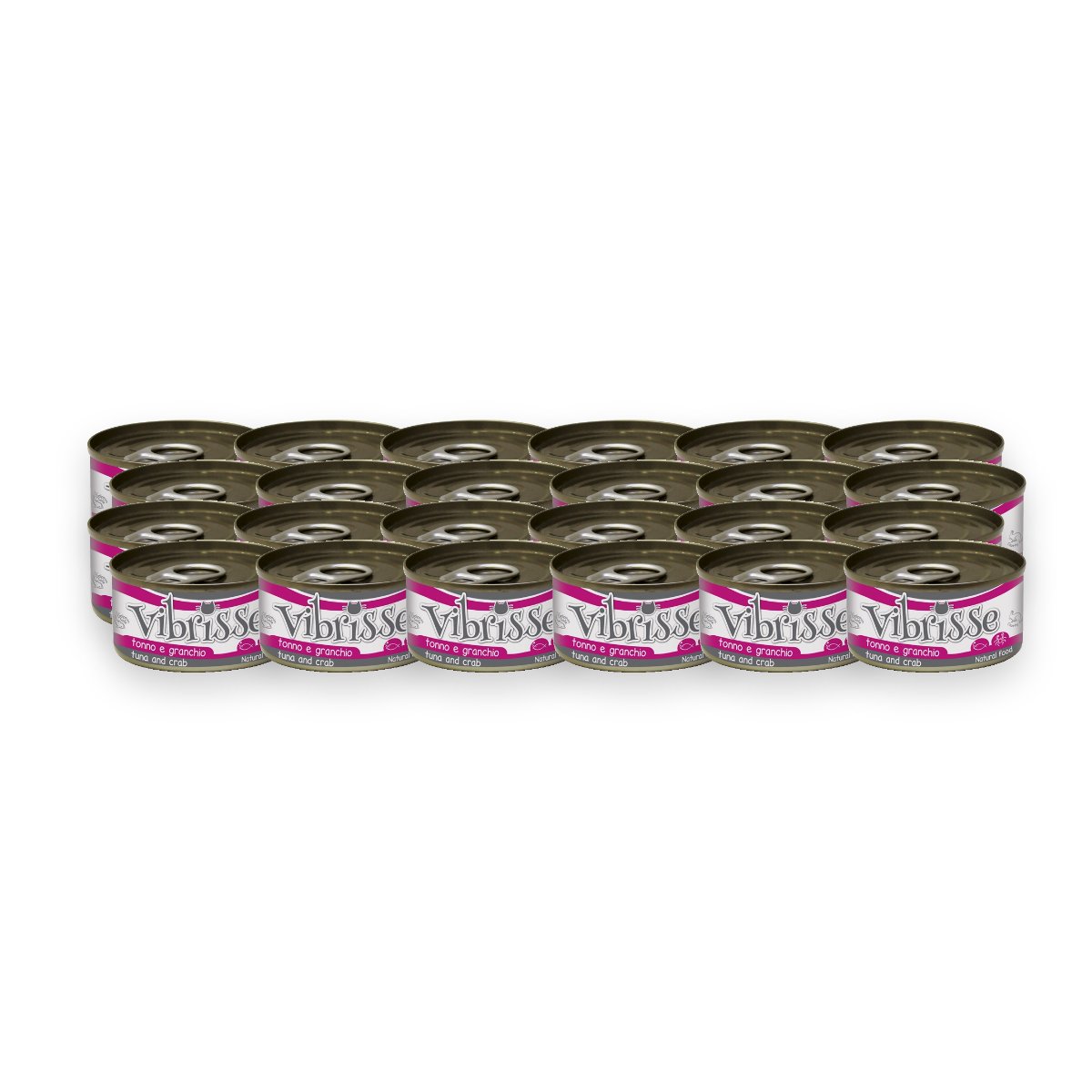 Vibrisse kattenvoer tonijn en krab 24 x 70 g – aanvullend natvoer