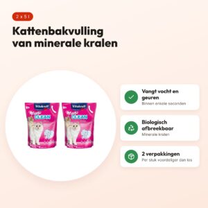 Vitakraft Magic Clean kattenbakvulling 5 l – multipack 2 stuks – voordelen