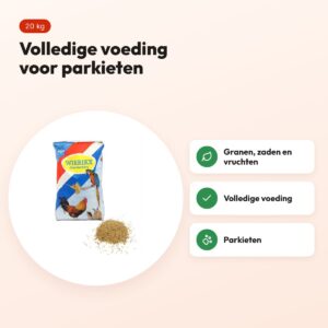 Wierikx parkietenvoer 20 kg – granen en zaden – voordelen
