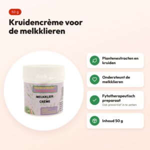 World of Herbs fytotherapie melkklier crème 50 g – kruiden – voordelen